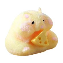 Hamster-shaped squeeze toy for stress relief, 1 piece