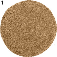 Water Hyacinth Placemat Heat-Resistant Round 12 Inch