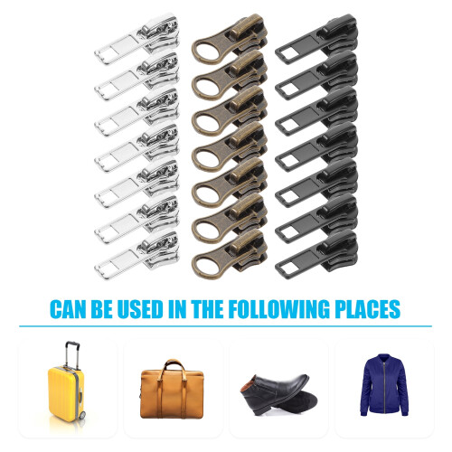 Zipper Slider Replacements Multi-Purpose 57 pcs 2