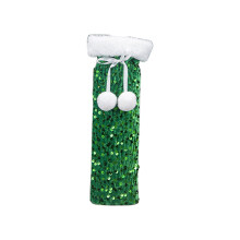 Fabric wine gift bags Christmas reusable bottle covers