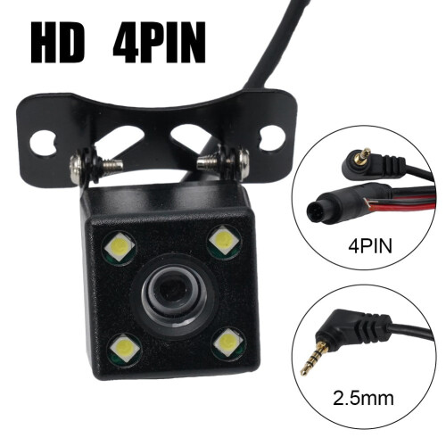 Rear View Camera 2.5mm 4-Pin with 4 LED Night Vision