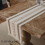 Cotton linen table runner farmhouse style 5 sizes 1