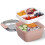 Salad container Japanese style double layer pink lunch box 1