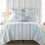 Διακοσμητικό μαξιλάρι Levtex Home Cape Coral 18x18 ίντσες, μπλε γαλαζοπράσινο 3