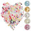 Acrylic decorative loose beads 200 pcs 6