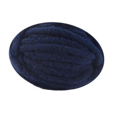 Dark Blue Polyester Wool Blend Crochet Knitting Yarn