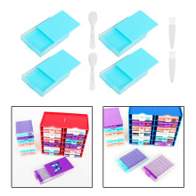 Tachiuwa diamond drill tray set blue 4 pcs