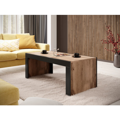 Cama MILA bench/table 120x60x50 oak wotan + black 1