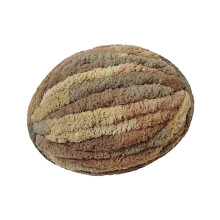Polyester wool blend chunky yarn brown khaki 100g