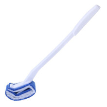 Plastic toilet bowl brush with long handle