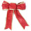 Waterdichte kerststrikken van rood fluweel, 10 stuks 3