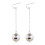 SUNRI disco ball earrings golden silver 1 set 1