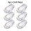 JINGT cloth mop pad replacement set 6 pcs 15x8 inches 1