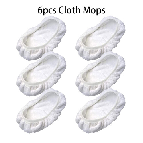 JINGT cloth mop pad replacement set 6 pcs 15x8 inches