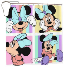 Mickey Mouse shower curtain waterproof polyester one size