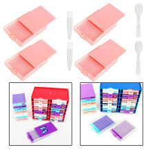 Tachiuwa Diamond Drill Tray Kit with Brush and Spoon Pink 4