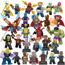 Superhero Action Figures Set Thor Iron Man Hulk Wolverine