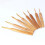 Agulha de crochê de bambu dourada 3,5–6 mm 13,5 cm 4