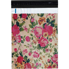 Designer Rose Shipping Envelopes 6x9 Inch 2 Pack