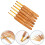 Agulha de crochê de bambu dourada 3,5–6 mm 13,5 cm 6