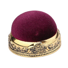 Round pin cushion with base for sewing and DIY crafts 4.5 cm