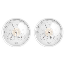 Digital Indoor Hygrometer Thermometer Barometer 132mm White