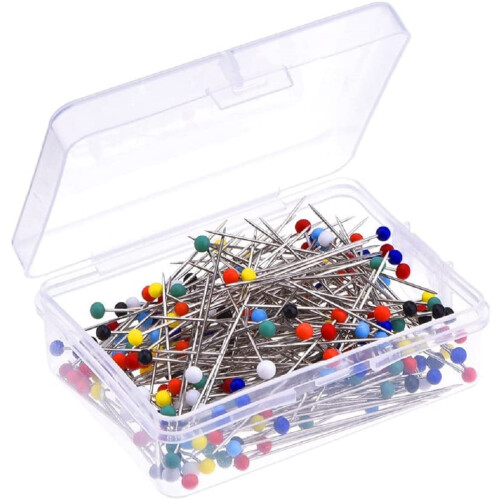 Roofei sewing pins glass head 250 pieces