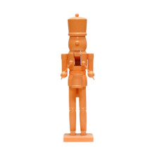 Nutcracker figurine Christmas decoration orange
