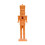 Nutcracker figurine Christmas decoration orange 1