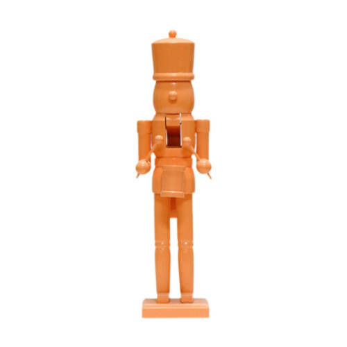 Nutcracker figurine Christmas decoration orange