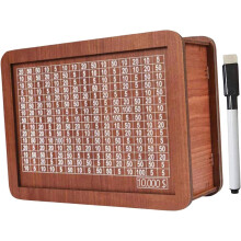 Wooden Money Box with Target Counter for Kids and Adults