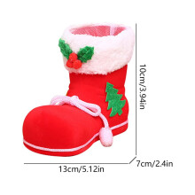 Christmas candy shoe gift bag red M