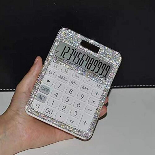 Calculadora com decoração em strass e visor LCD. 1
