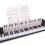 Pianonotentabel voor beginners: 54 61 76 88 toetsen 4