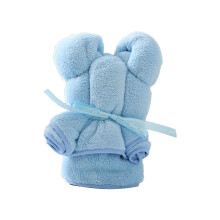 Baby bath towel coral velvet bear shape 1 piece
