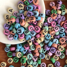 Acrylic Bead Bracelet Set 4x7mm Loose Oblate Beads