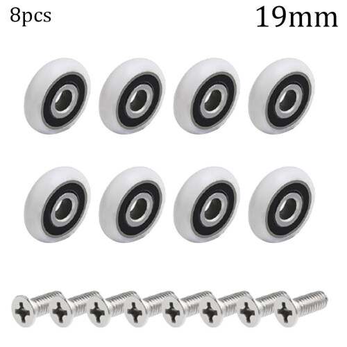 Shower Door Roller Wheels 19/23/25mm 8 pcs