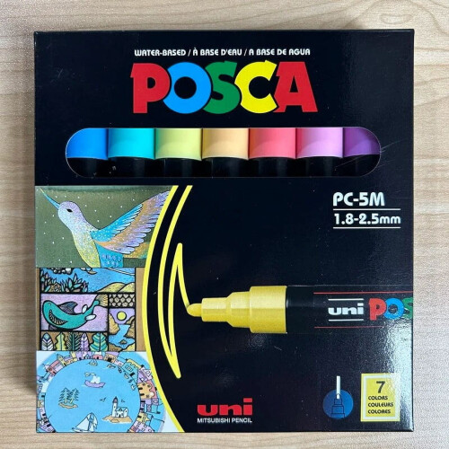 Posca Acrylic Paint Markers PC-5M Medium Tip 7-Pack 2