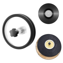 Vinyl Record Cleaner with Aluminum Handle and Label