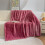 Purple Bunny Plush Blanket Ultra Soft 3D Bubble Flannel 5