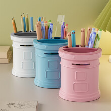 RFUGUG Pen Holder Desk Organizer 3-Compartment 3 Colors