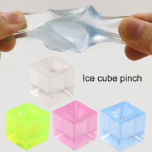 SUGARMOM TPR ice cube squeeze toys transparent square 2 pcs