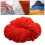 Chenille Yarn Acrylic Bulky 7 Jumbo Red 1