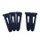 Clothing Sleeve Cuff Tags with Loop and Hook 4 Pairs Blue 1