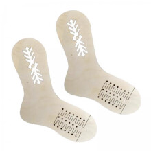 Wooden sock stretchers DIY craft tool pair