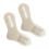 Wooden sock stretchers DIY craft tool pair 1