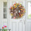Flower Blossom Spring Wreath with Bowknot 45cm 1