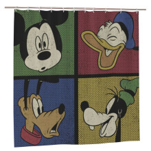 Mickey Mouse shower curtain waterproof polyester one size