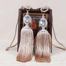 Gerich rope tassel curtain tiebacks apricot 1 pair