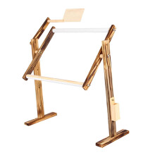 Solid Wood Rotating Table Shelf for Embroidery Stitch Holder